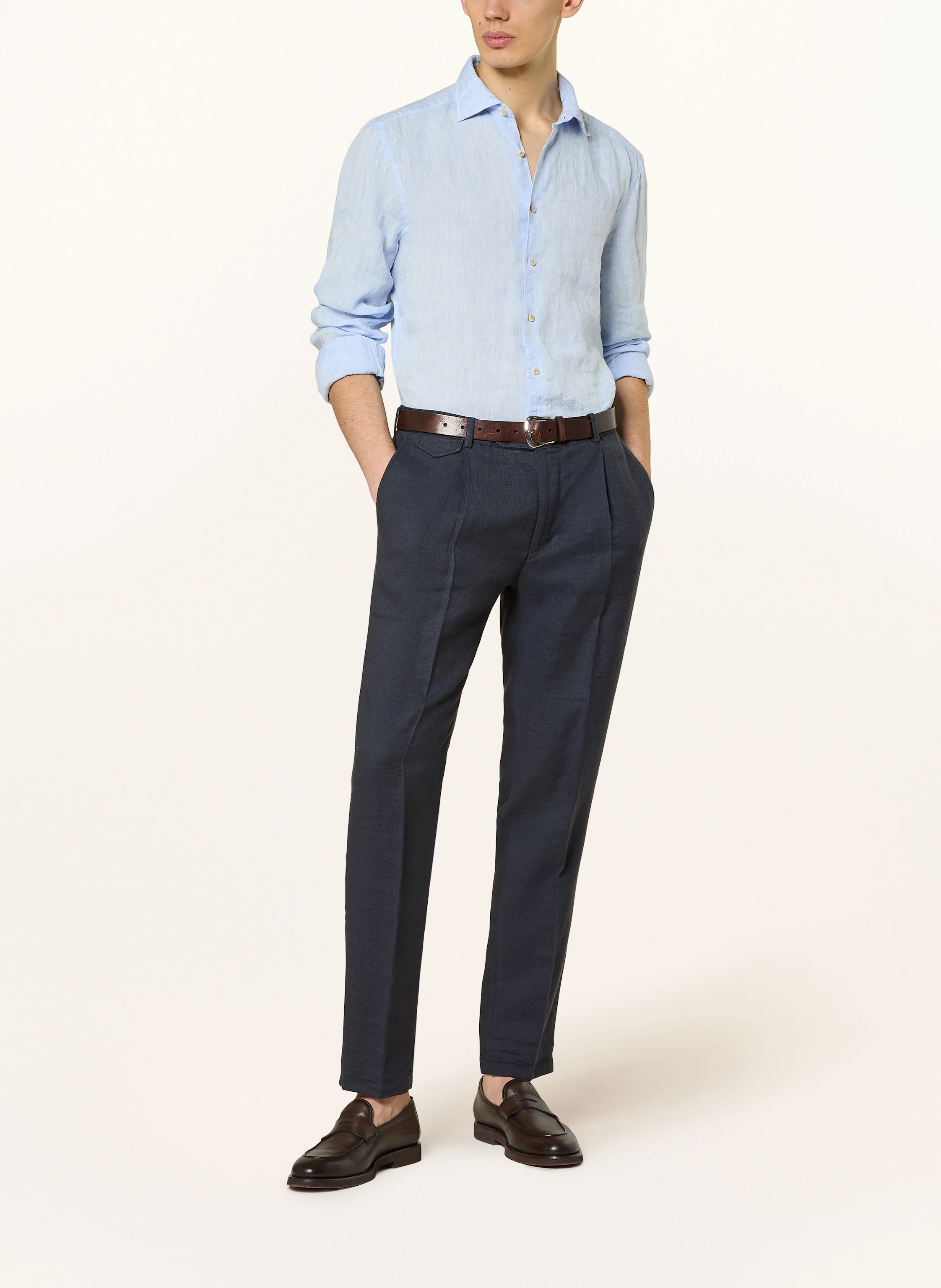Stenströms Leinenhemd Slim Fit