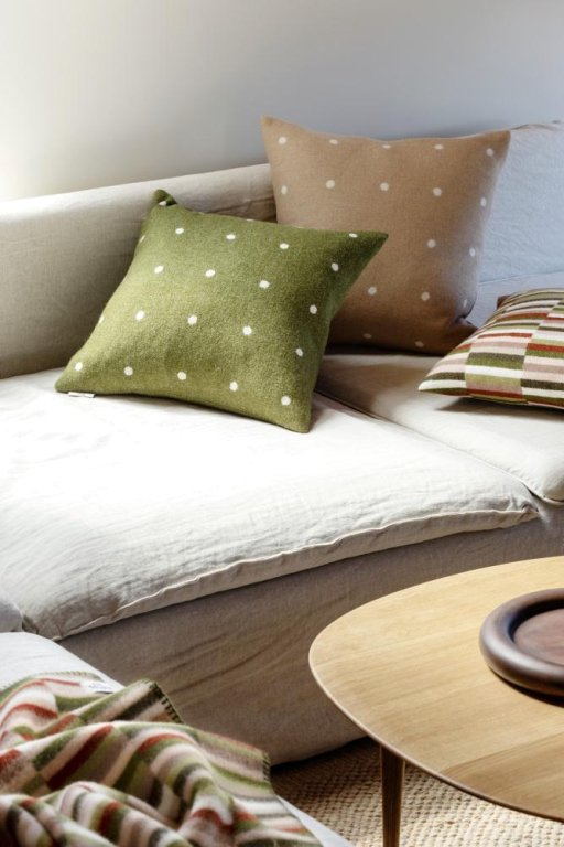 Røros Tweed Pastille kussen 50x50 Mushroom