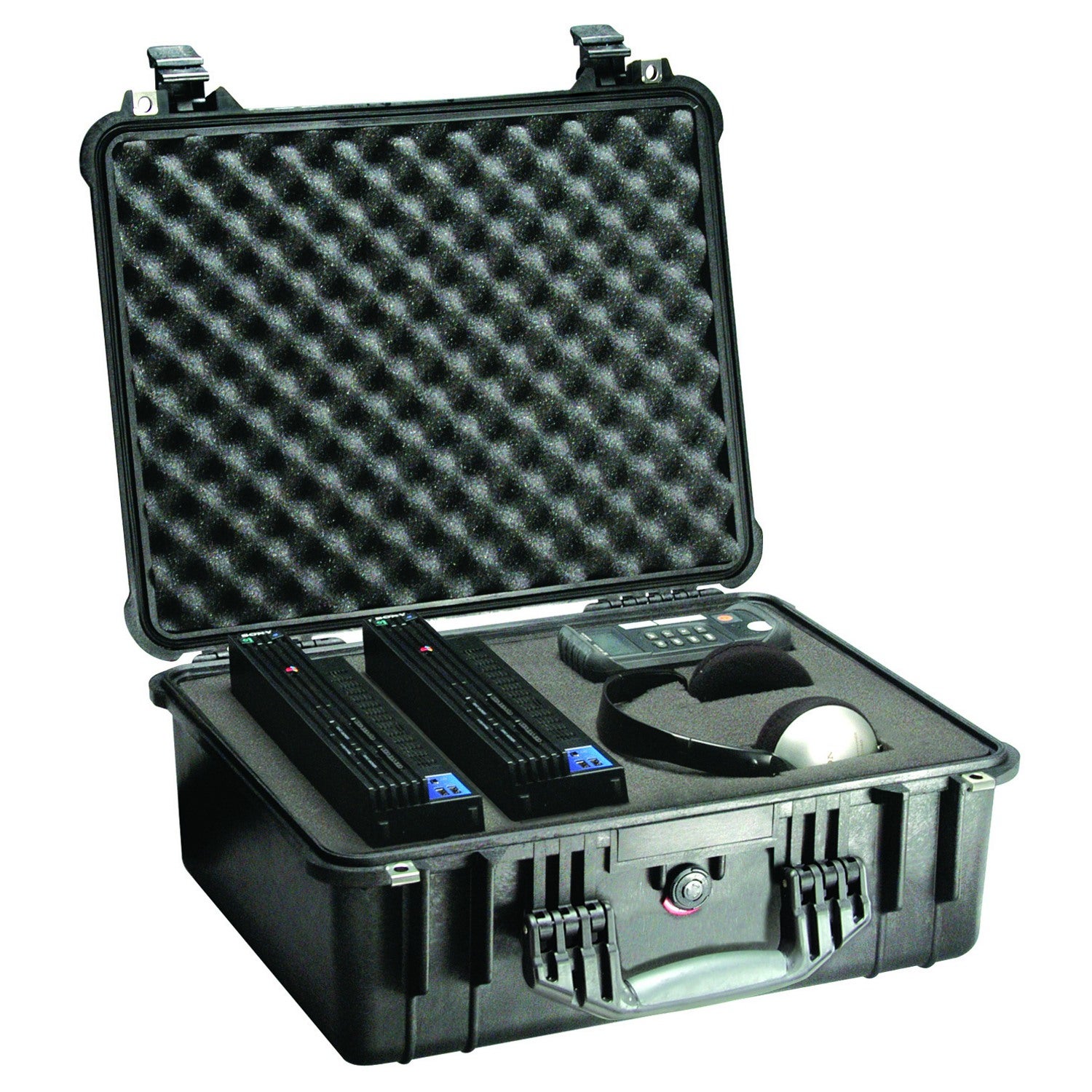 Peli 1550 BKF flightcase zwart met schuim 468x355x193 mm