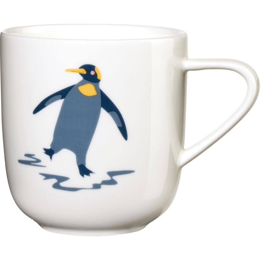 ASA Selection Henkelbecher Pinguin Pepe weiß glänzend