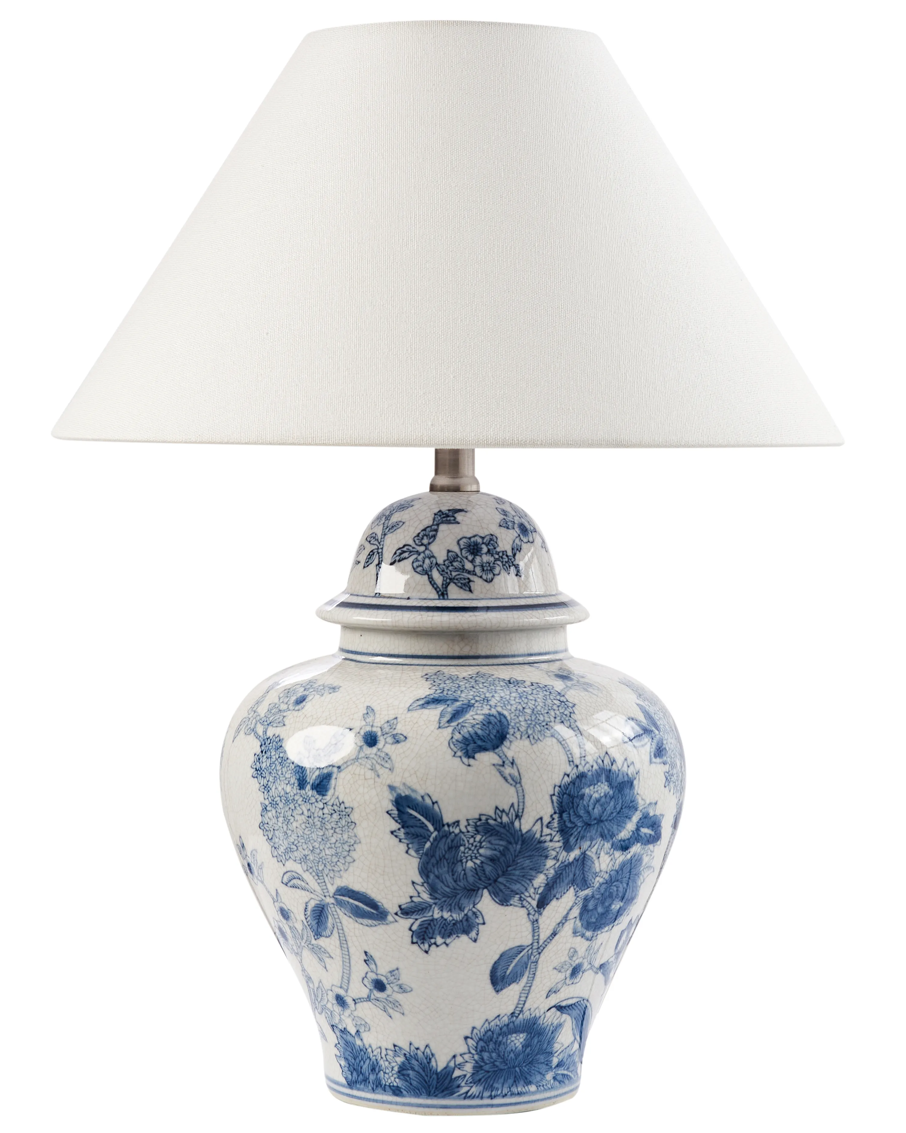 Tafellamp SORRAIA Porselein Wit/blauw