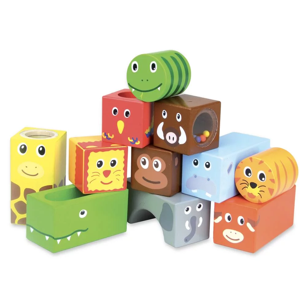 CUBES SONORES DE LA SAVANE EN BOIS