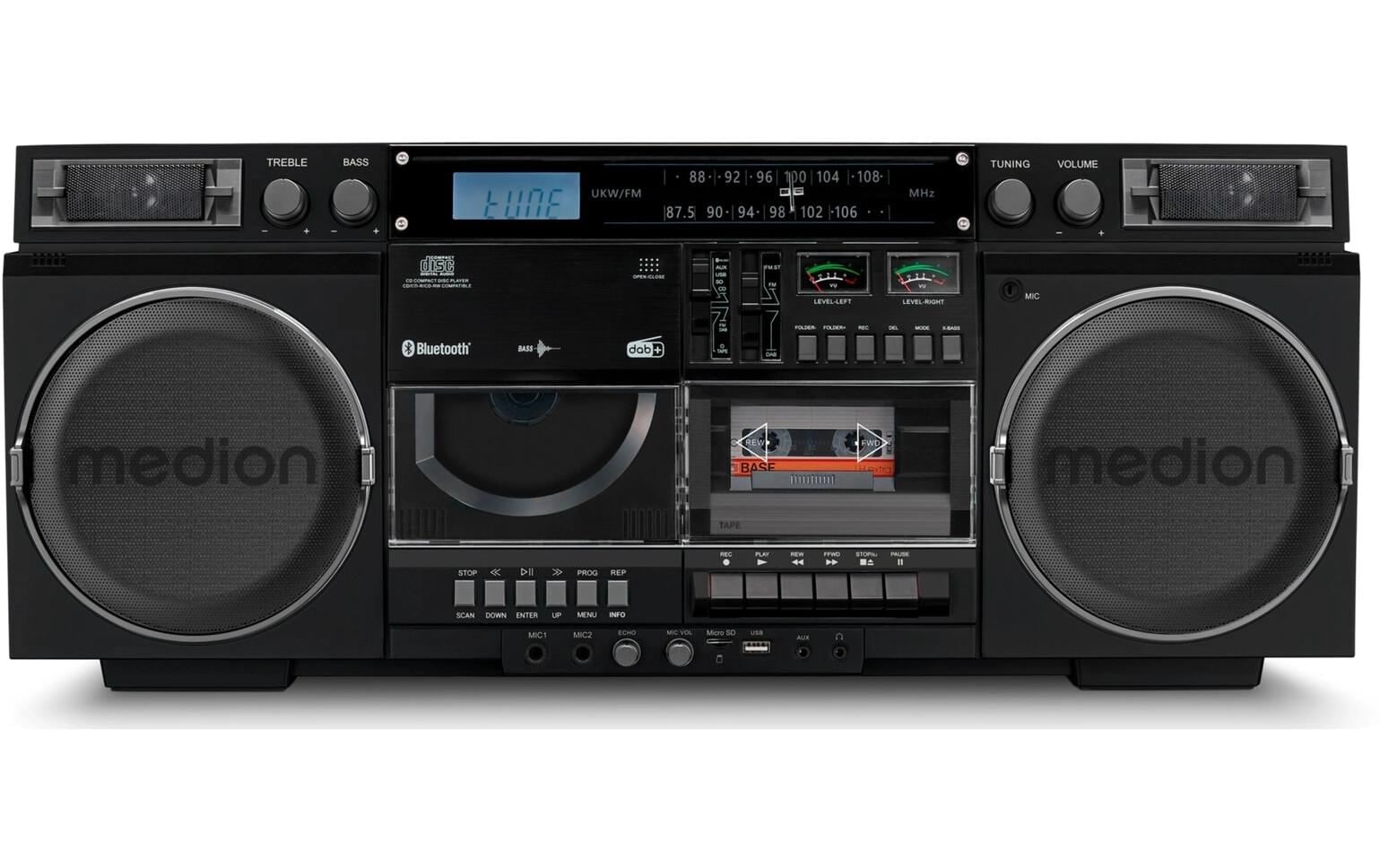 Medion® CD-Radiorecorder »LIFE P66538 Retro-Boombox« ( Digitalradio (DAB+) | FM-Tuner )