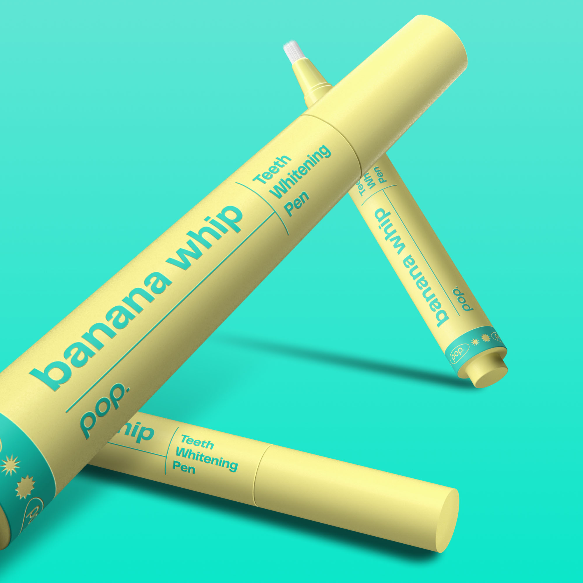 (4ml) Zahnbleaching Pop Teeth Whitening Pen zur Zahnaufhellung (SPCWPBA) - Banana Whip