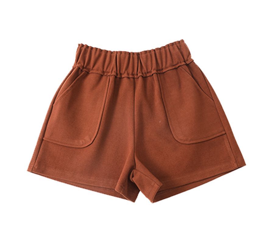 meirology - Hoge taille effen shorts