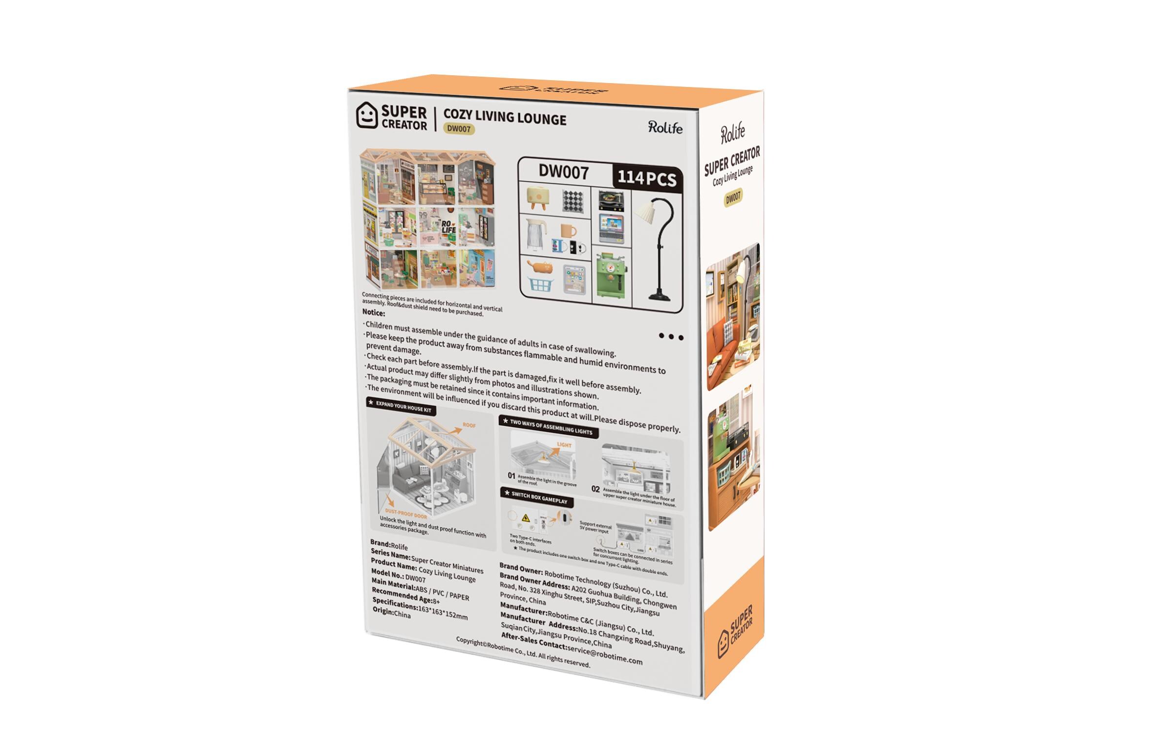 Bausatz Gemütliche Wohnlounge3D-Puzzle aus lasergeschnittenen Holzteilen