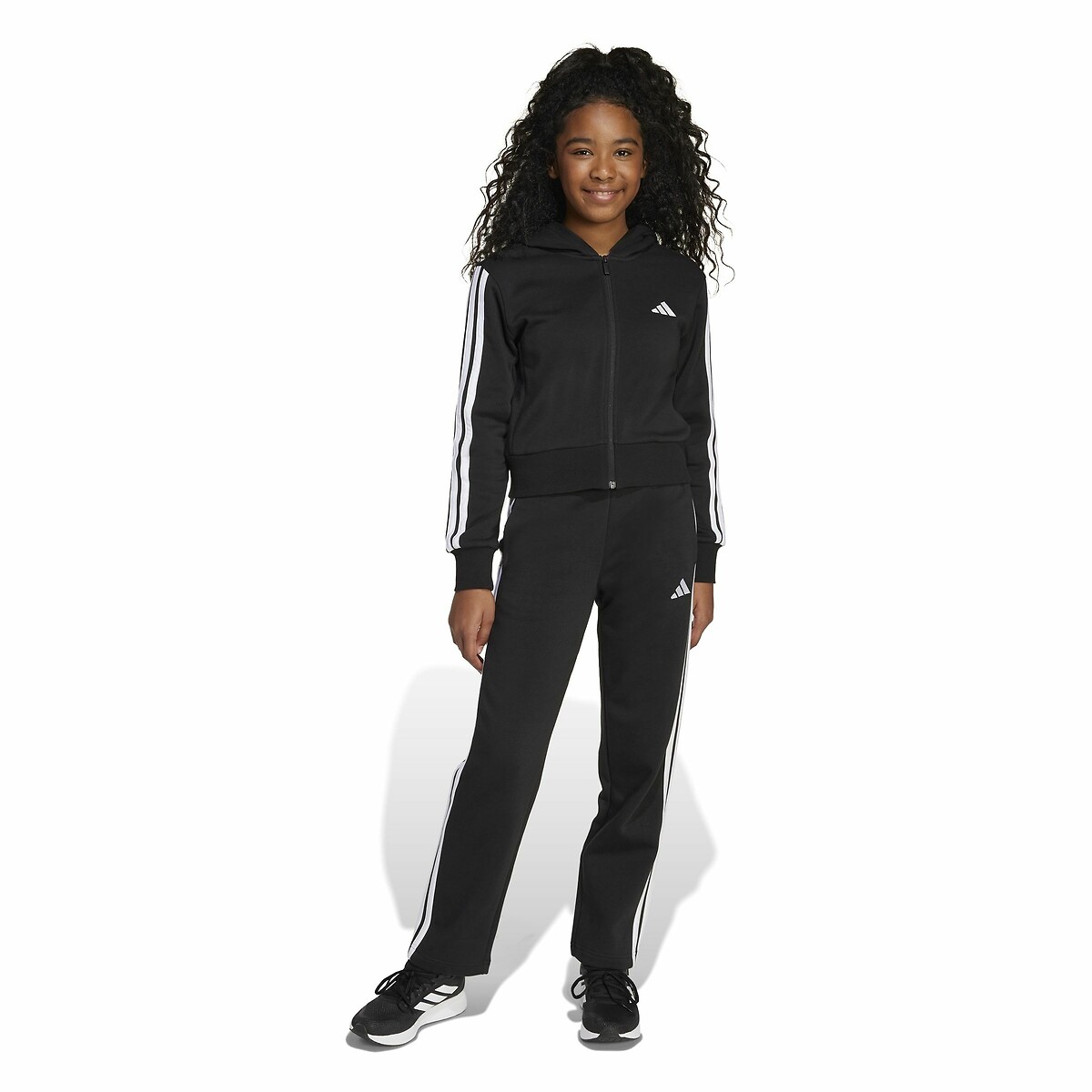ADIDAS ROUPAS ESPORTIVAS<br>Conjunto de treino infantil em fleece escovado