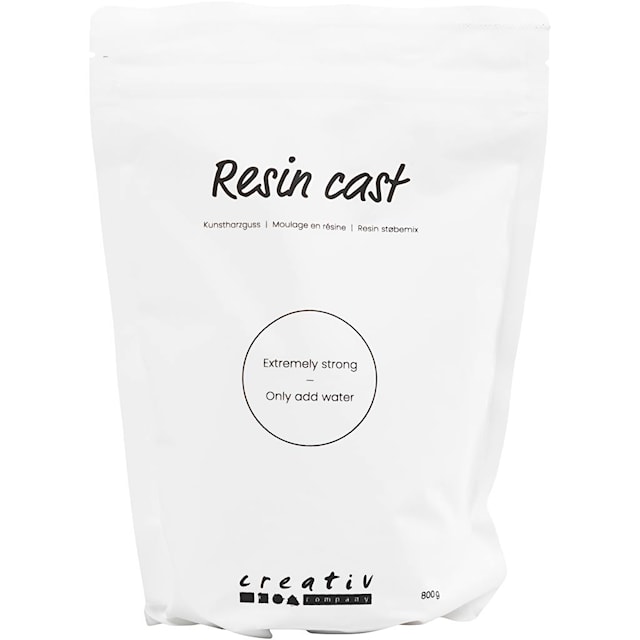 Resin Støpemiks, hvit, 800 g/ 1 pk.