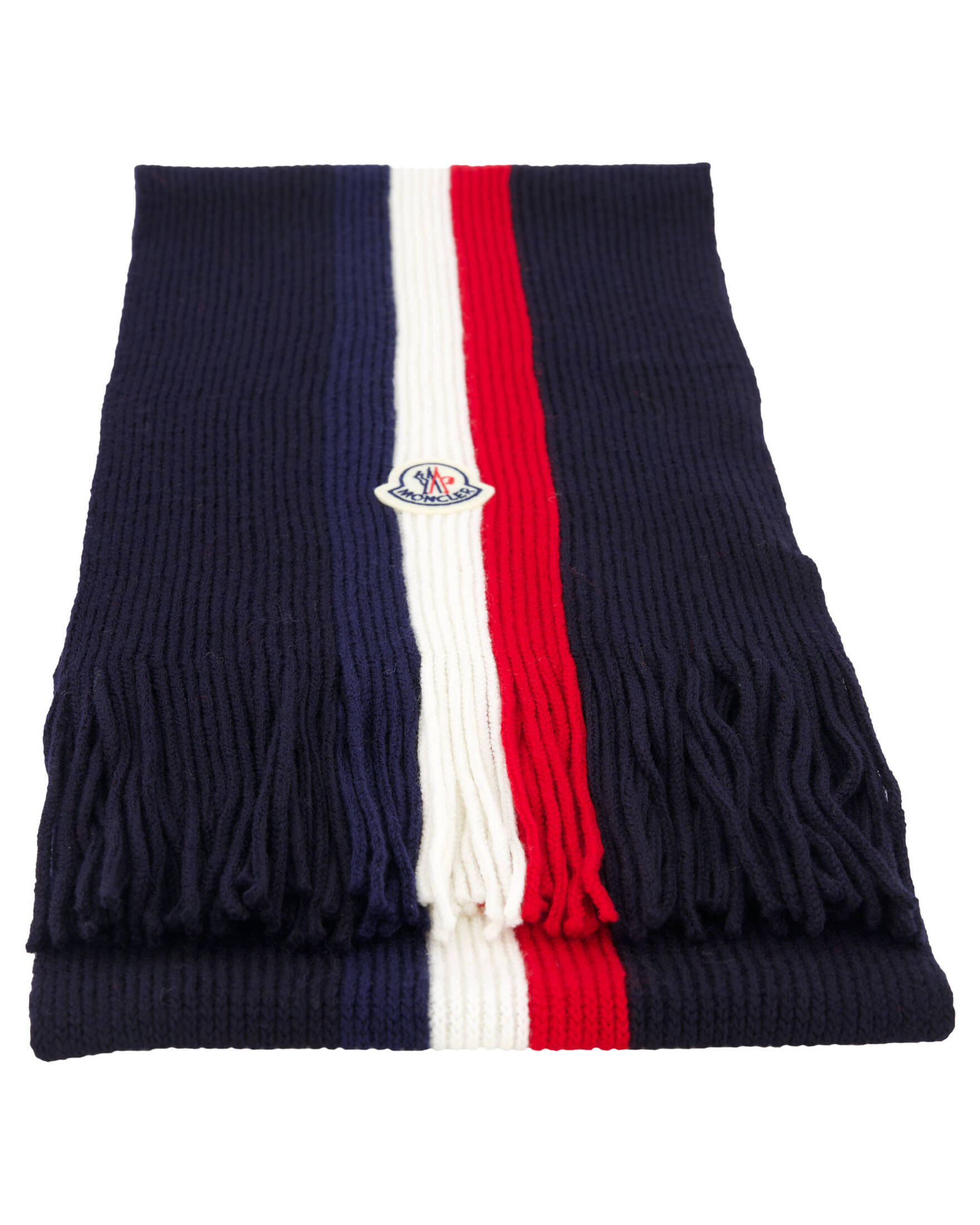 Moncler| Herren Strickschal aus feiner Schurwolle