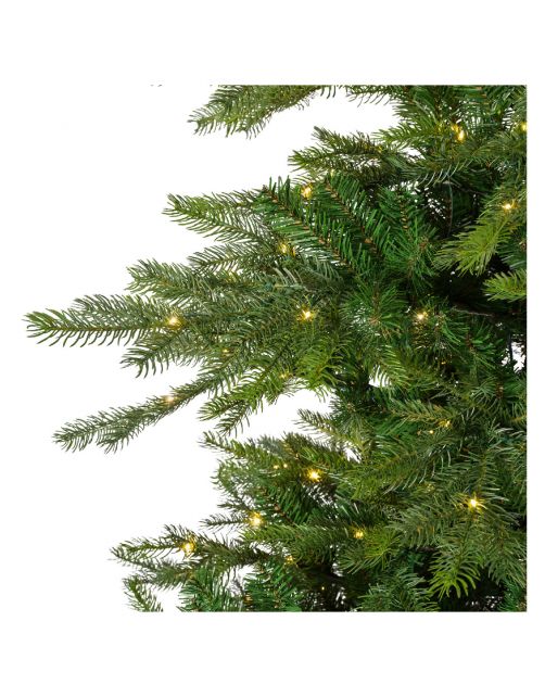 Everlands Kunstkerstboom Grandis Fir - Kerstboom - Groen Warm Wit 700 led