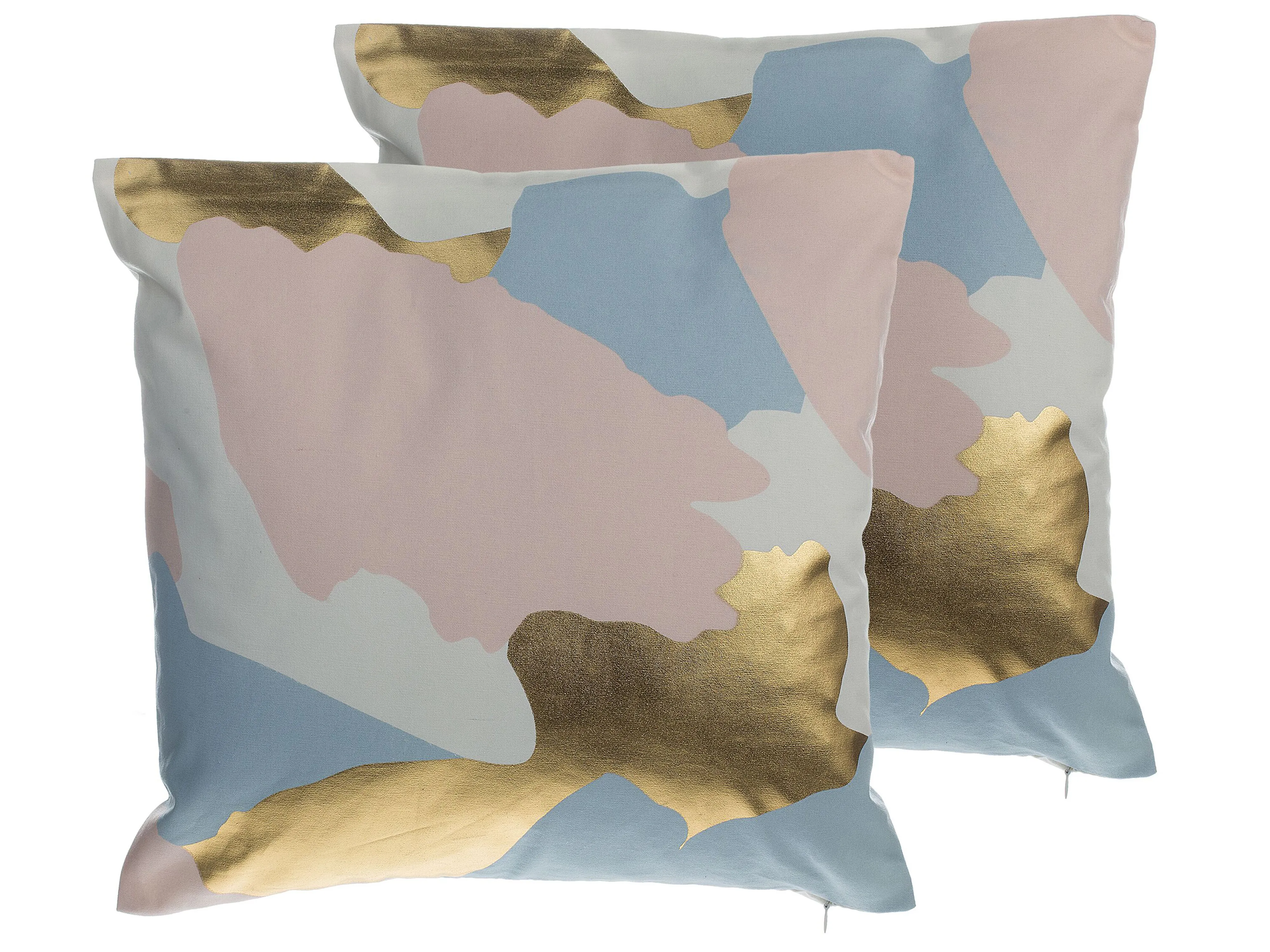 Set van 2 sierkussens IXIA Katoen 45 x 45 cm Roze abstract patroon