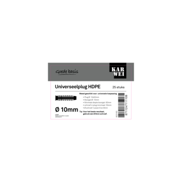 KARWEI uni-plug 10x50mm 25ST