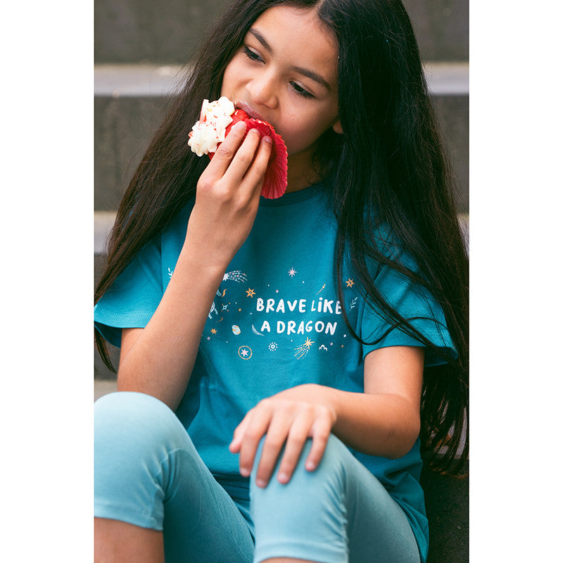 Drachen T-Shirt Blau