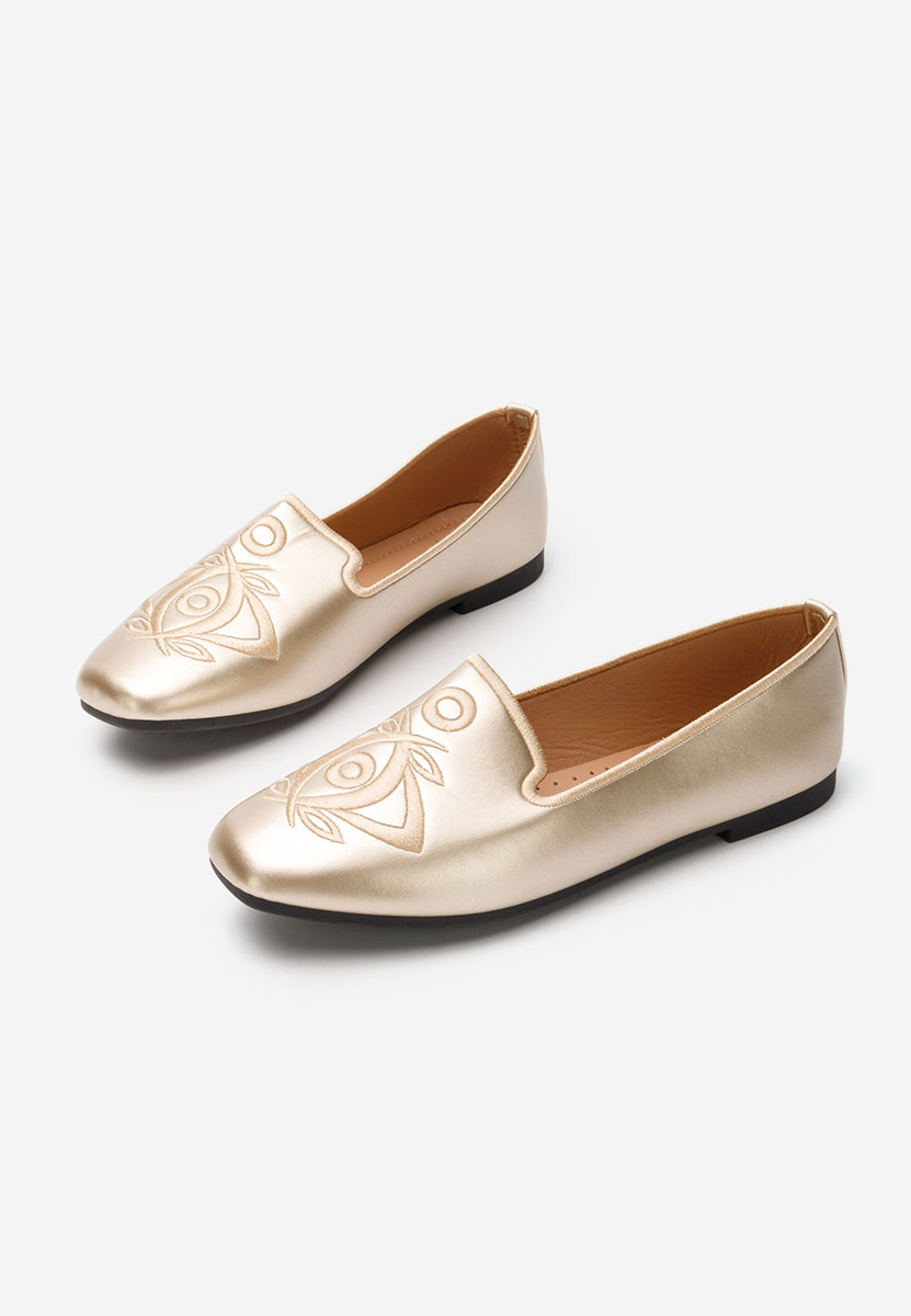 Ballerines femme dorées Estefania