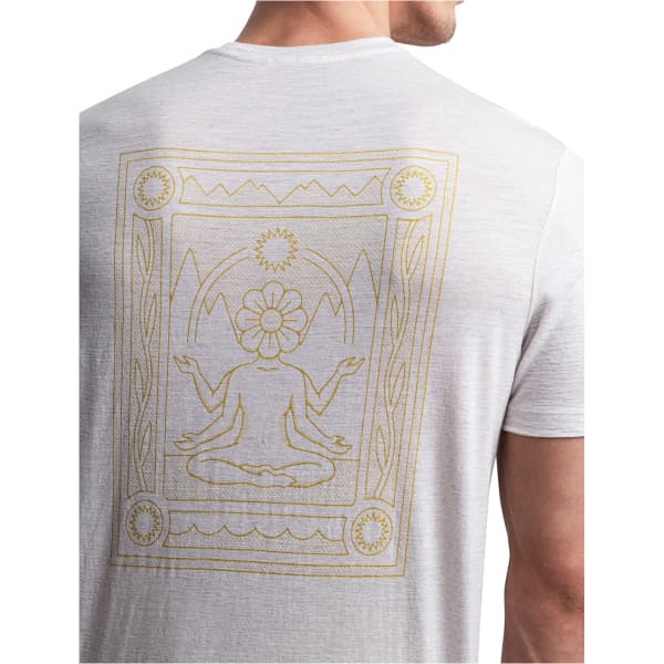 T-shirt randonnée ICEBREAKER M MERINO 150 TECH LITE III SS TEE CONNECTION ECRU HEATHER ECRU HEATHER