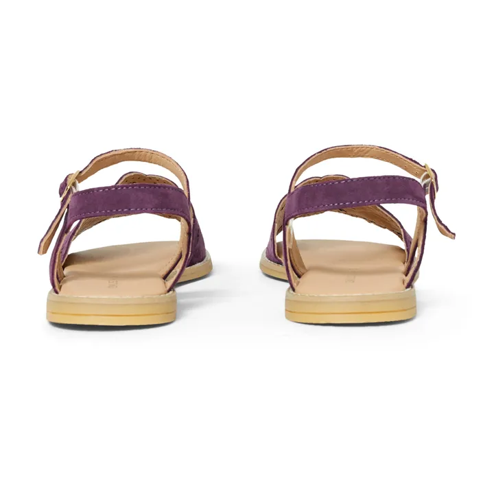 Emile et Ida Sandales Cuir Troutrou | Violet