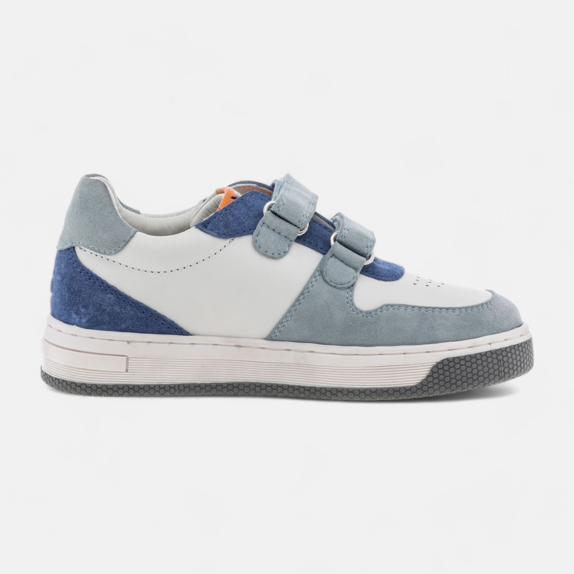 Baskets hautes Garçon en cuir multicolore