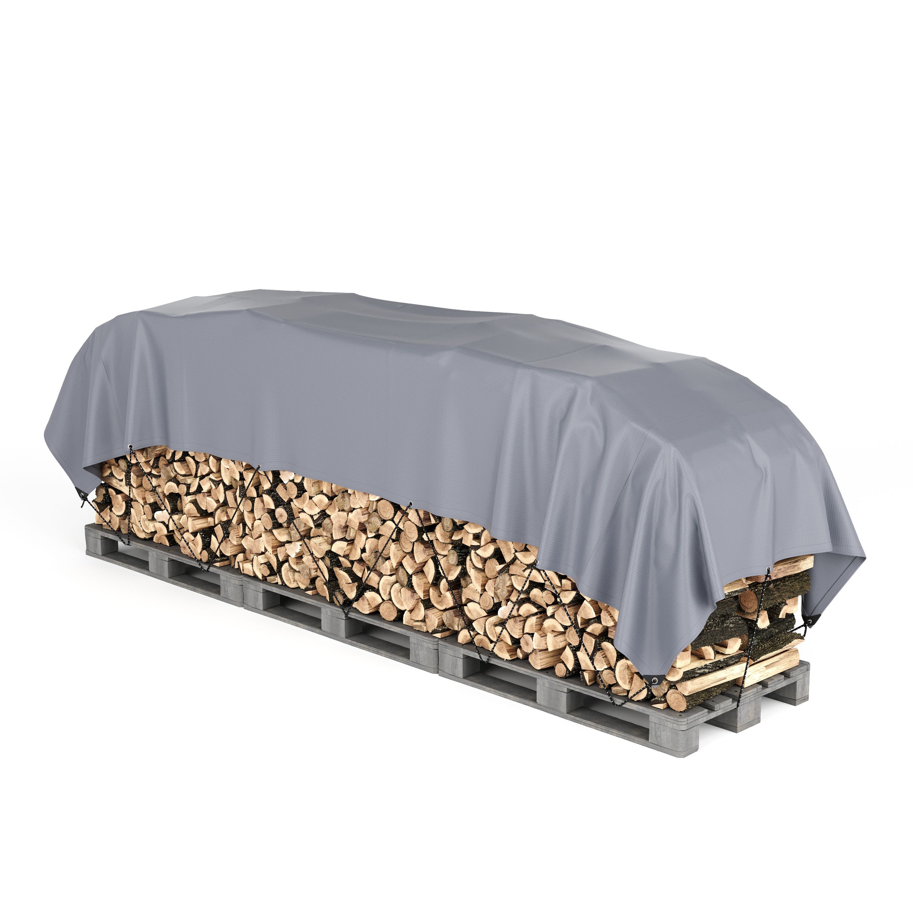 Abdeckplane PVC 450g/m2 grau 1.5 x 6 m
