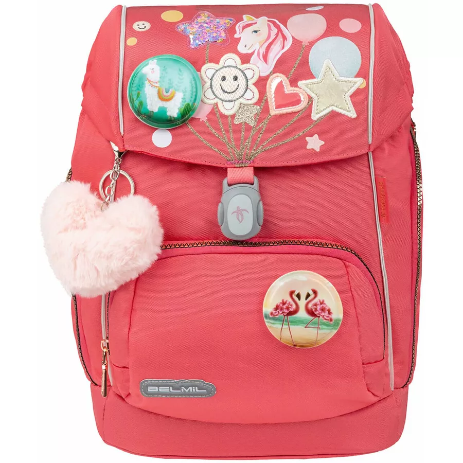 Belmil Schulranzen Premium Comfy Plus Set 5-teilig Rose Quartz