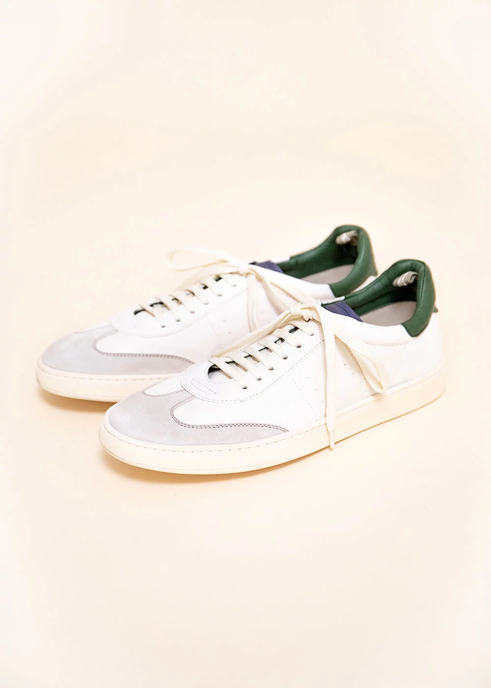 SNEAKERS KOMBO 002 CUIR BLANC