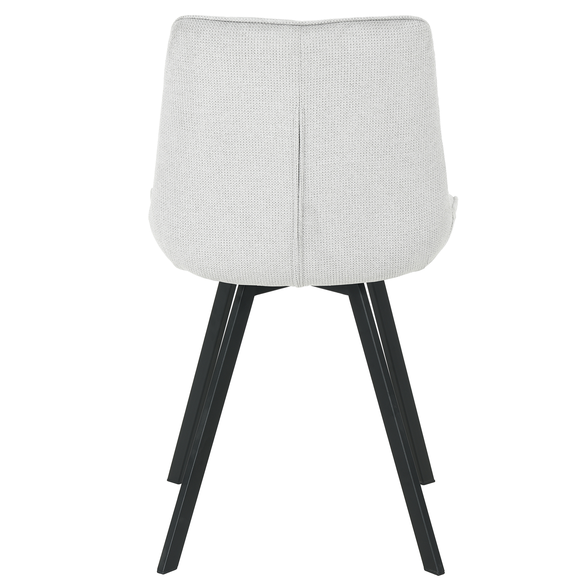 Polsterstuhl - grau - Leinen - 88 cm