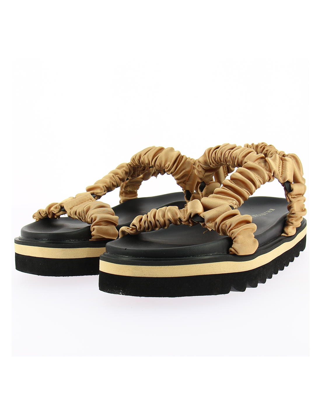 kharisma sandles compensées femme santorin beige