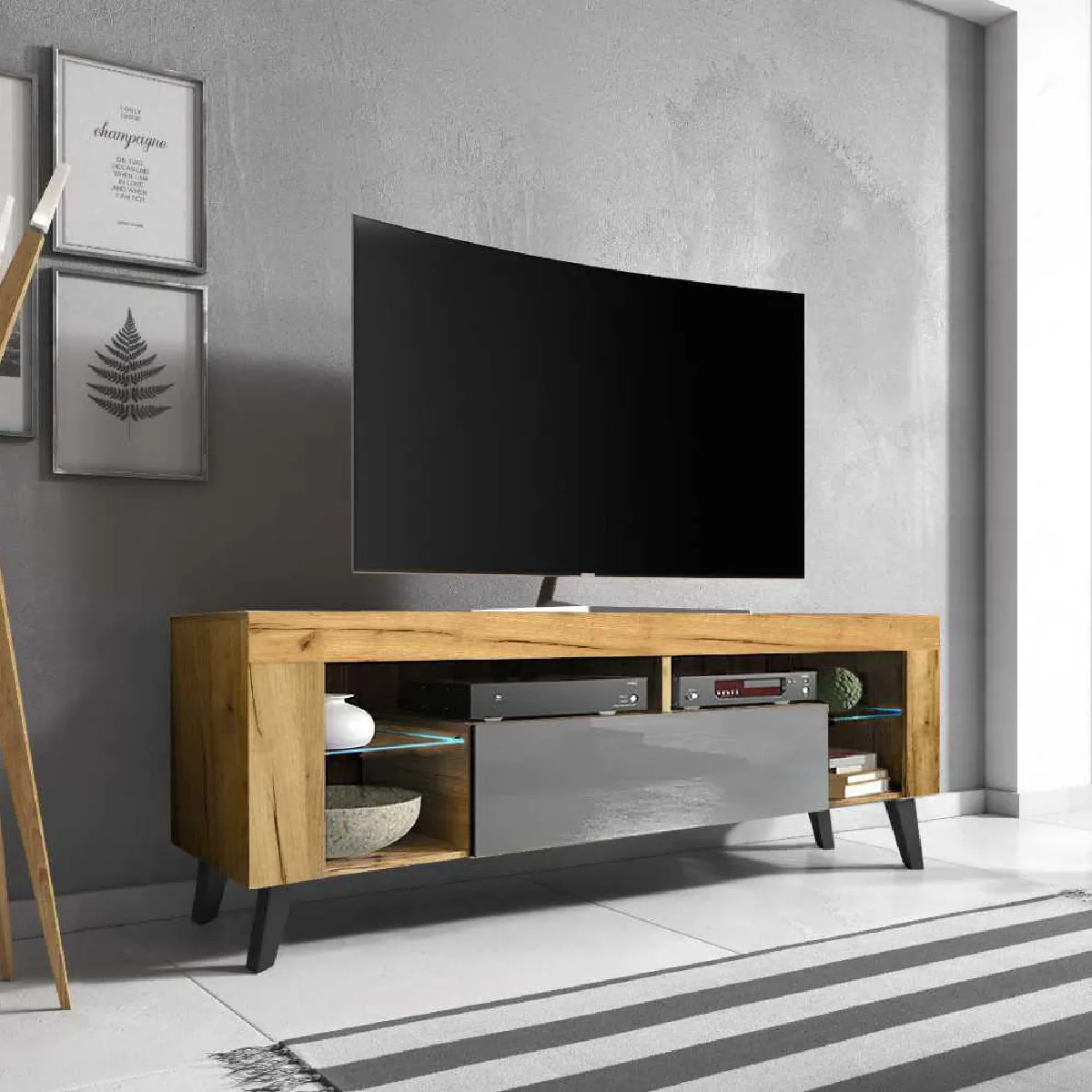 selsey Meuble TV HugoB 140 cm - Chêne Lancaster