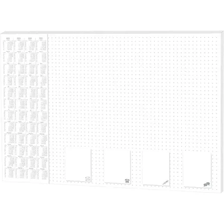 RNK Verlag Notiz-Schreibunterlage Office, 600x420 mm, mit 4 Jahres Kalender, dotted