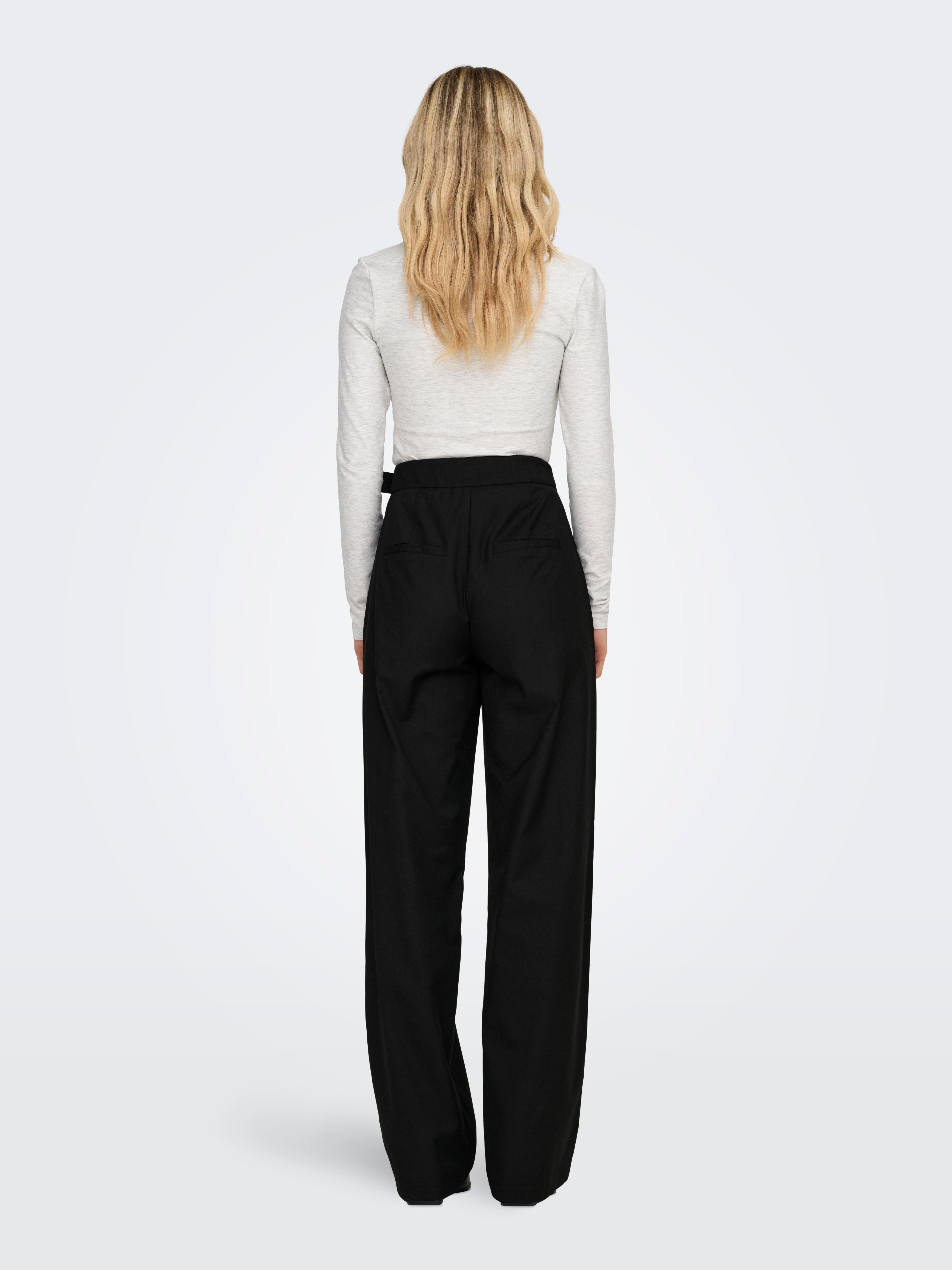 ONLFRANKIE Hohe Taille Gerade geschnitten Anzughose Black