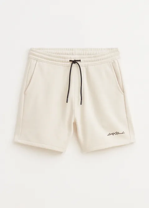 Brushed korte broek off-white (CREME.L)