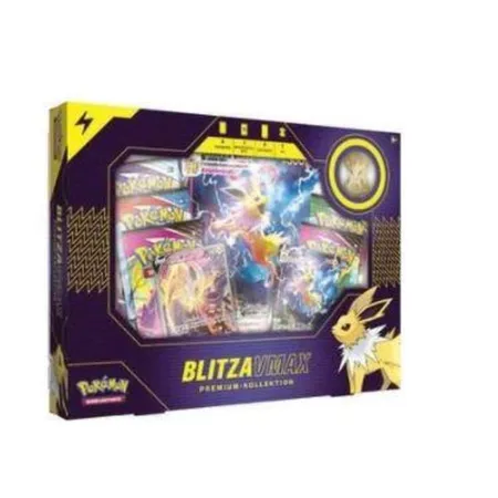 Pokemon Premium-Kollektion Aquana-VMAX, Blitza-VMAX und Flamara-VMAX, 1 Packung, 3-fach sortiert