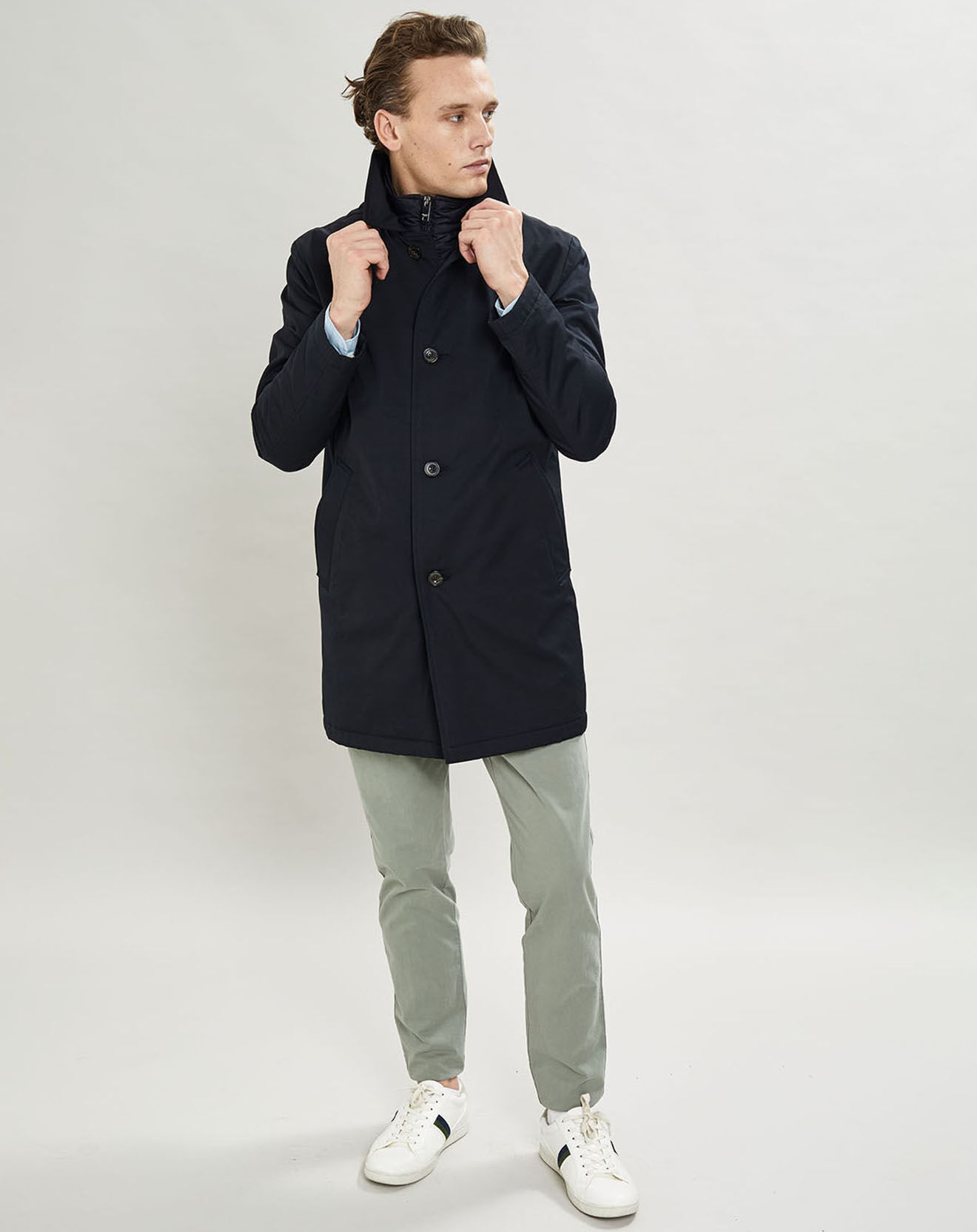 Hackett London Imperméable Membrane bleu marine