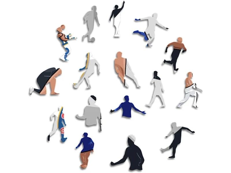 Iconic Puzzle Chelsea FC – Reece James Offizielles Holzpuzzle, Grösse M