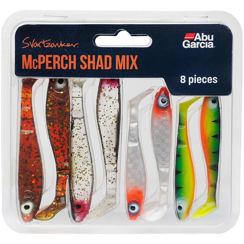 Kit Leurres Flottant Abu Garcia Svartzonker Mcperch Shad Mix - Par 8