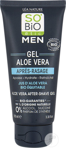 So'Bio Étic Men Gel Après-Rasage Au Jus D'Aloe Vera Bio Tube 100ml