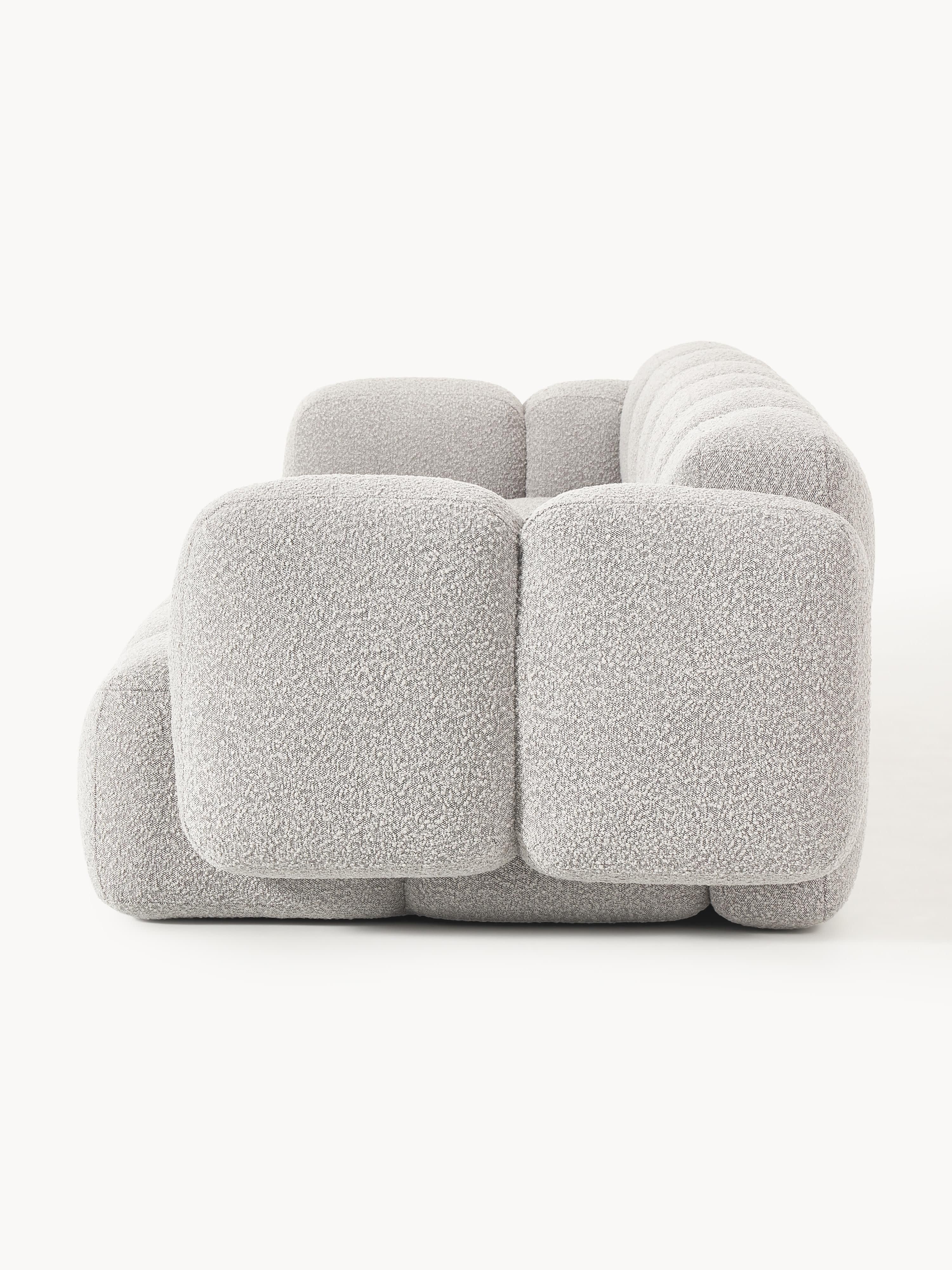 Modulaire bank Tayla (4-zits) van bouclé