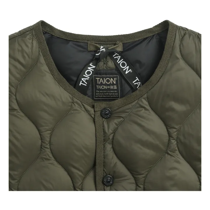 Taion Veste Sans Manches Matelassée Military Unisexe | Vert olive