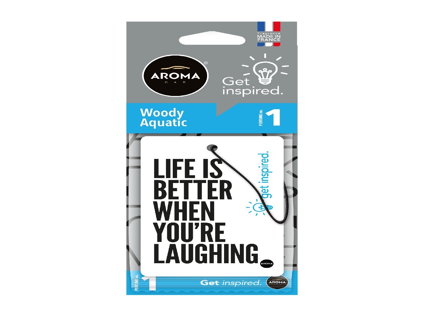 AMBIENTADORES AUTO AROMA CAR FRASES/AQUATIC 30D