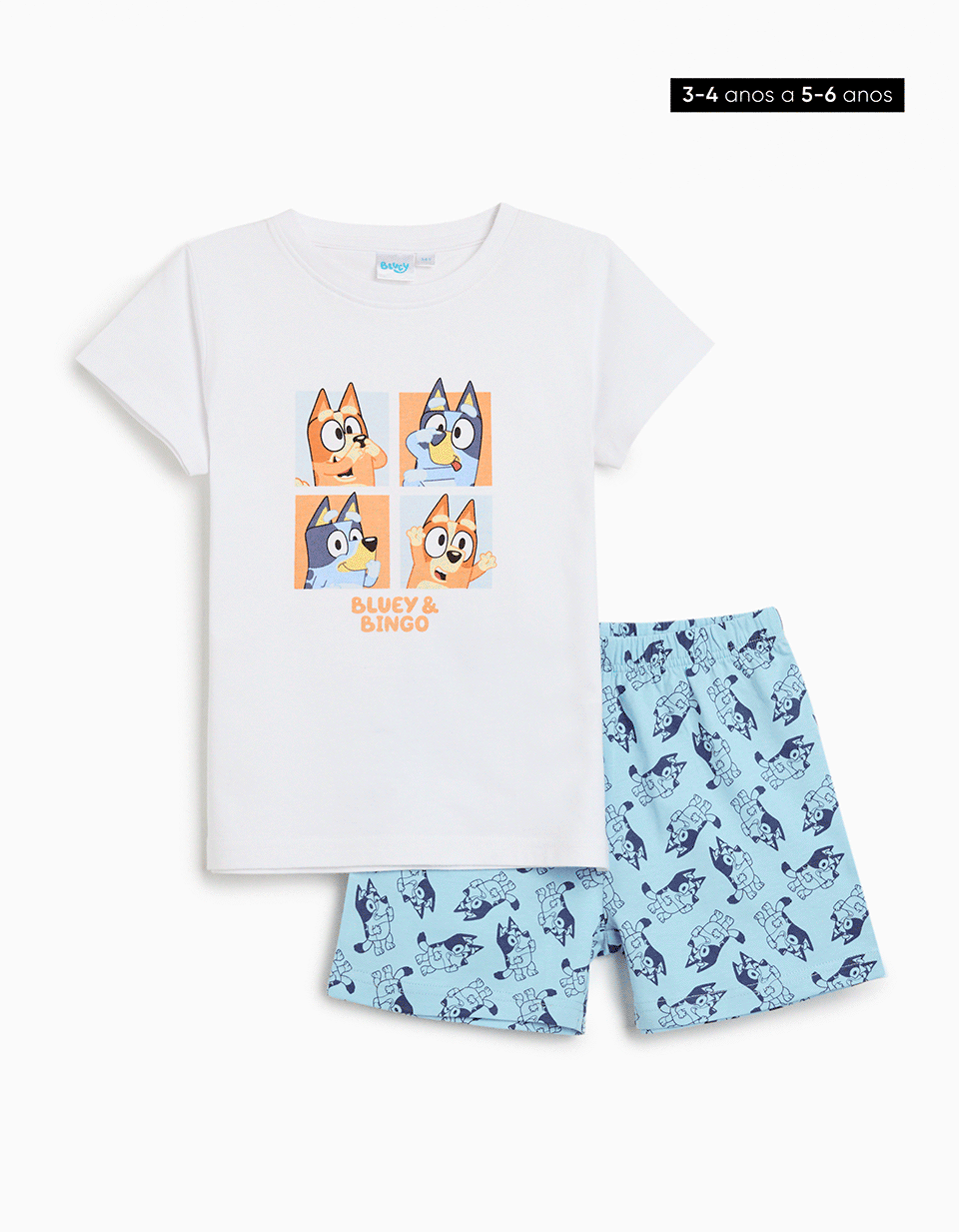 Pijama 'Bluey', Menino, Branco