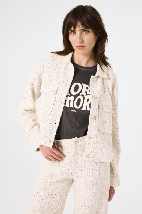 Garcia ecru dames blazer