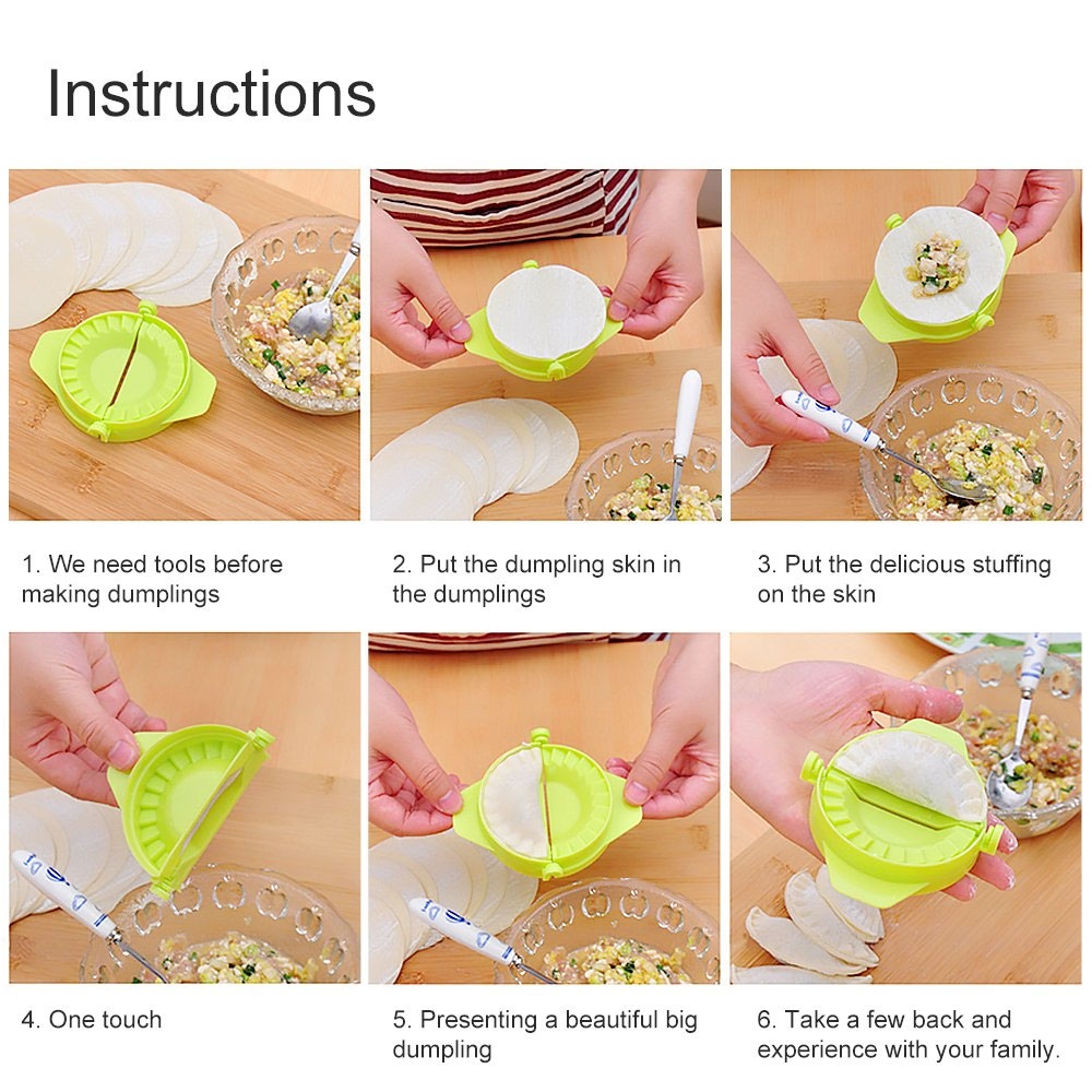 Teigform Empanada-Presse zum Herstellen von Raviolis / Dumplings / Teigtaschen - Blau
