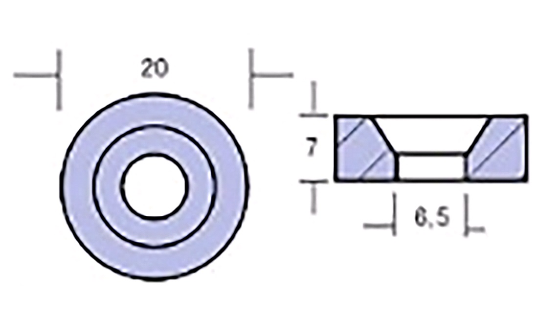 Zinkanode til out-board motor