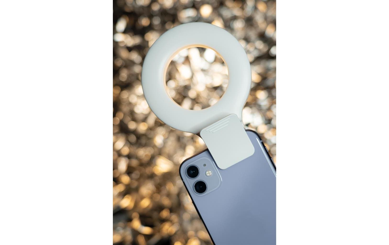 Smartphone LED Selfie Ringlicht SLR-9Hochwertig verarbeitetes LED Selfie Ringlicht für einen perfekten Auftritt auf Social Media