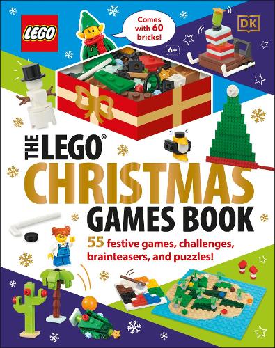 The LEGO Christmas Games Book: 55 Festive Brainteasers, Games, Challenges, and Puzzles (Hardback)