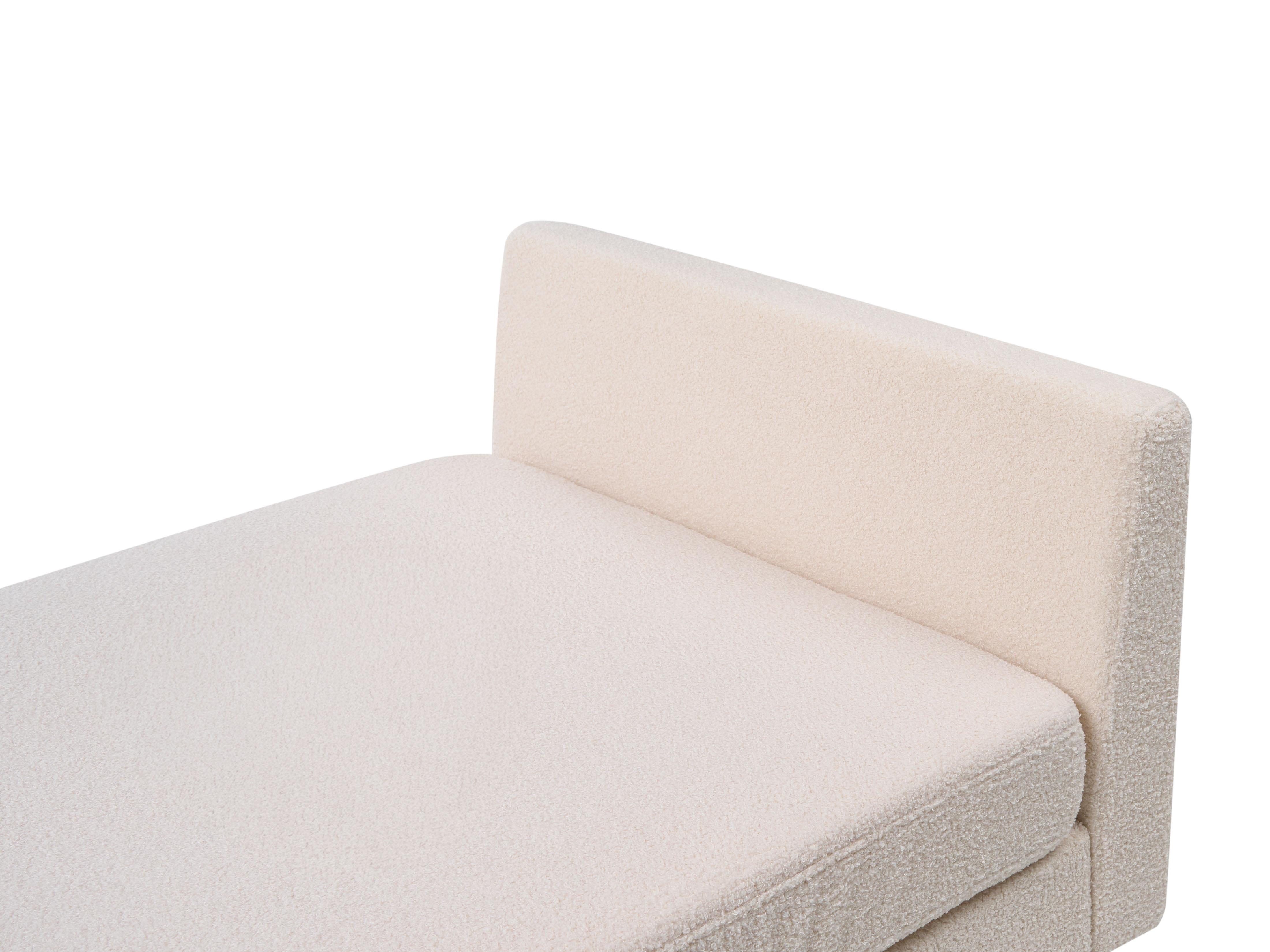 Chaise longue ARCHIANE Stof Gebroken wit