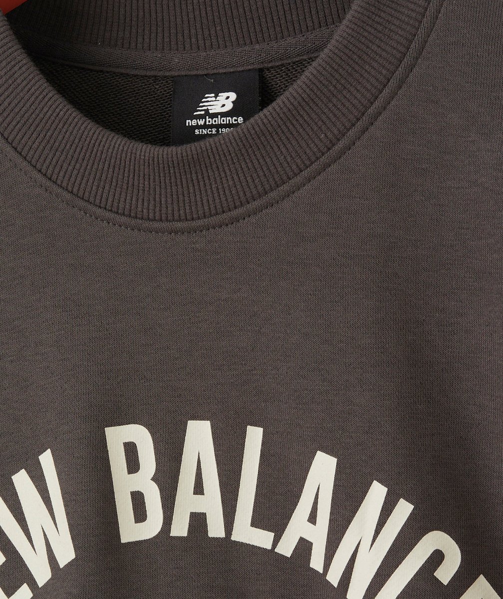 NEW BALANCESWEAT RAS DU COU OVERSIZED VARSITY NOIR FILLE