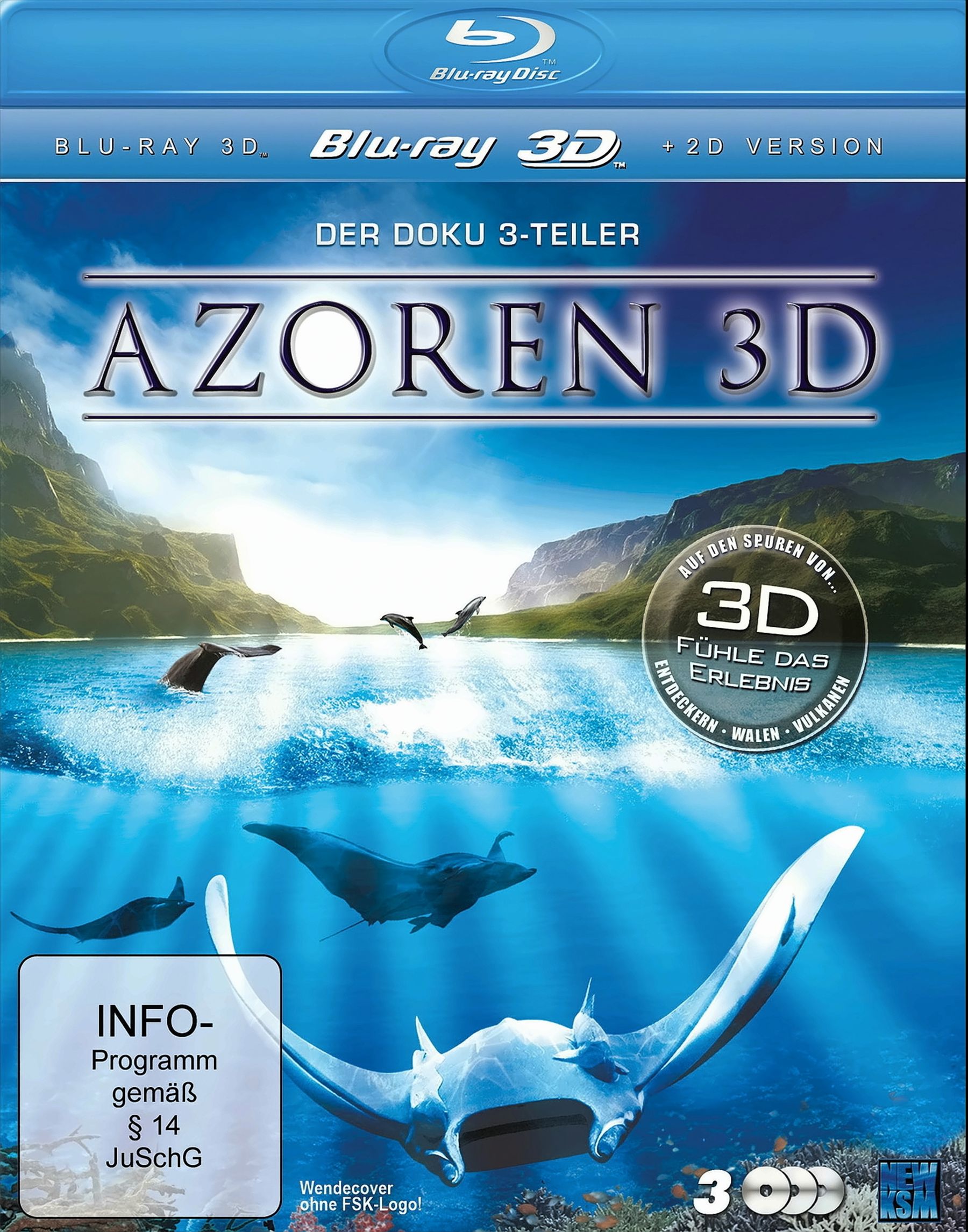Azoren - Auf den Spuren von ... Entdeckern - Walen - Vulkanen (Blu-ray 3D, 3 Discs)
