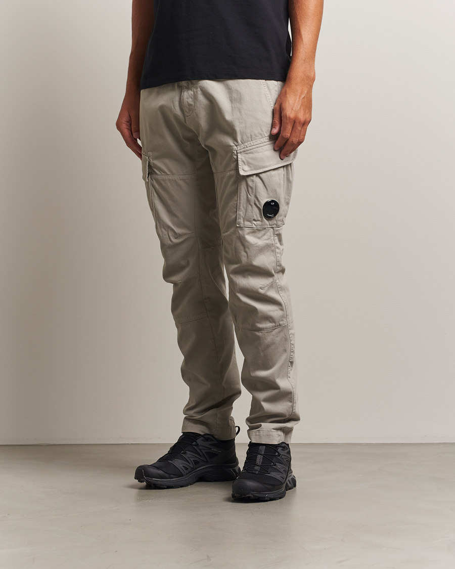 C.P. Company Stretch Satin Lens Cargo Pants Grey
