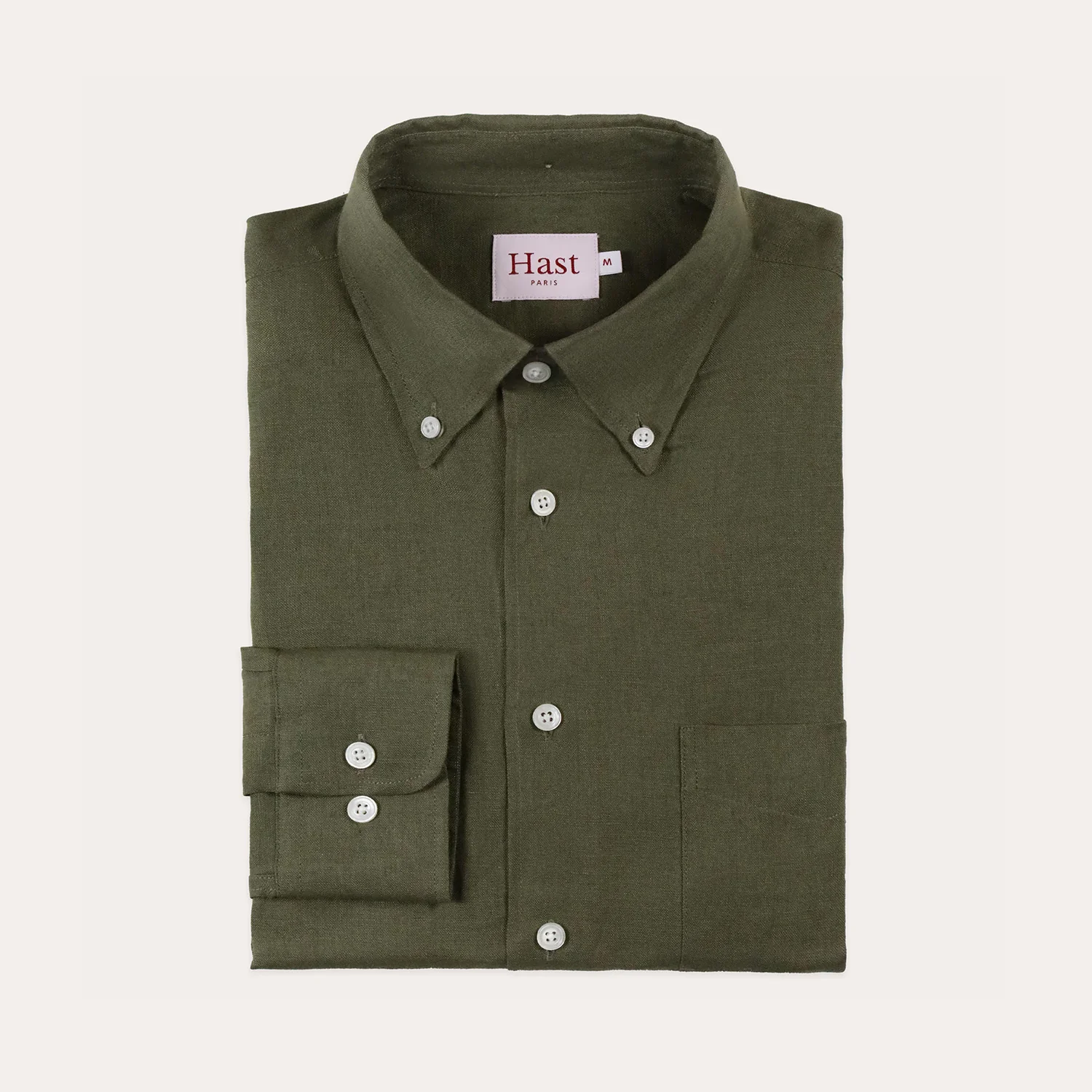 Khaki linen shirt