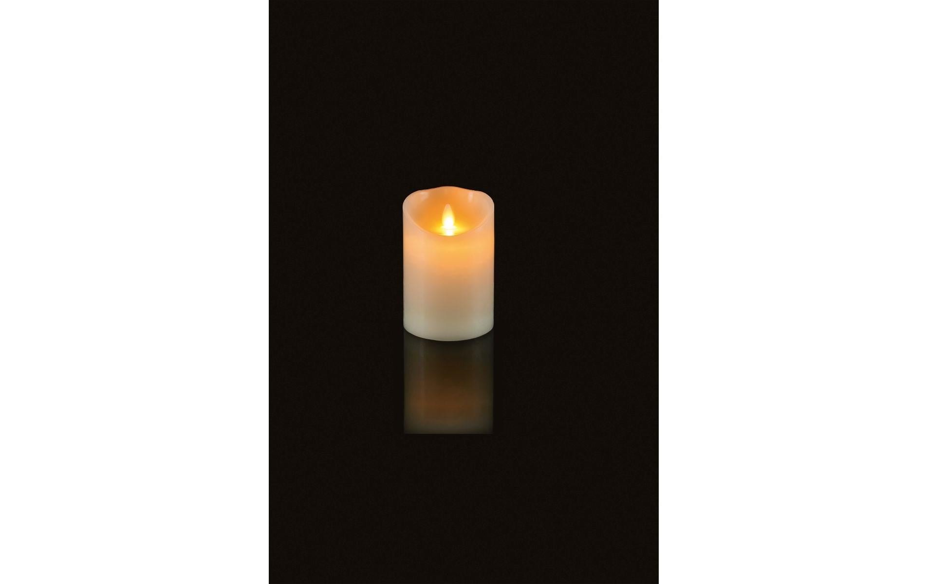 STT LED-Kerze »Magic Candle Ivory S Ø 9 x 15 cm Warmweiss«